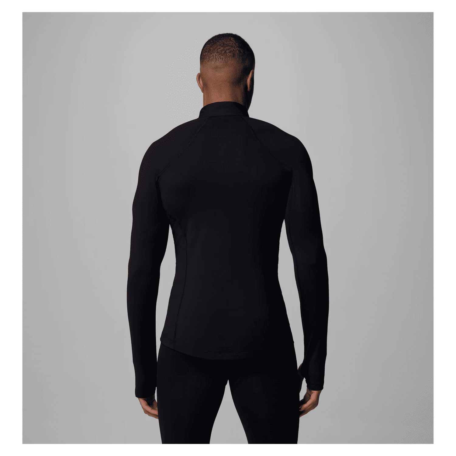 CAMISETA TERMICA INTERIOR HOMBRE COLUMBIA MIDWEIGHT ONMNI HEAT HALF ZIP BLACK - 4