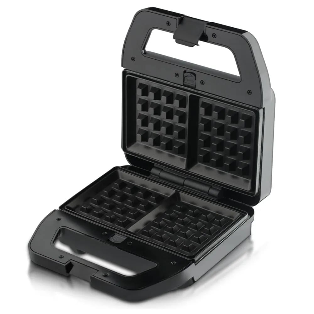 WAFFLERA FINEZZA FZ-829W3 INTERCAMBIABLES PARA SANDWICHERA Y GRILL 3 EN 1 NEGRO - 4