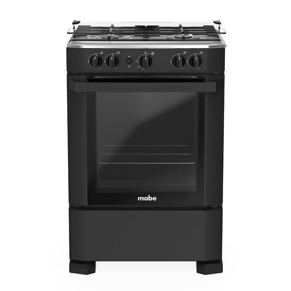 COCINA DE PIE A GAS 4 HORNILLAS CMP6040FN0 MABE NEGRO - 3