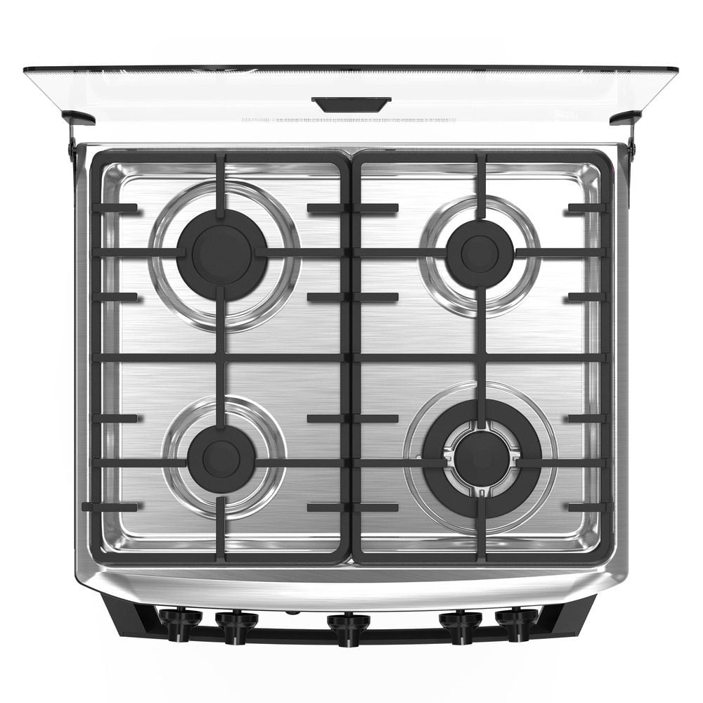 COCINA DE PIE A GAS 4 HORNILLAS CMP6040FN0 MABE NEGRO - 7