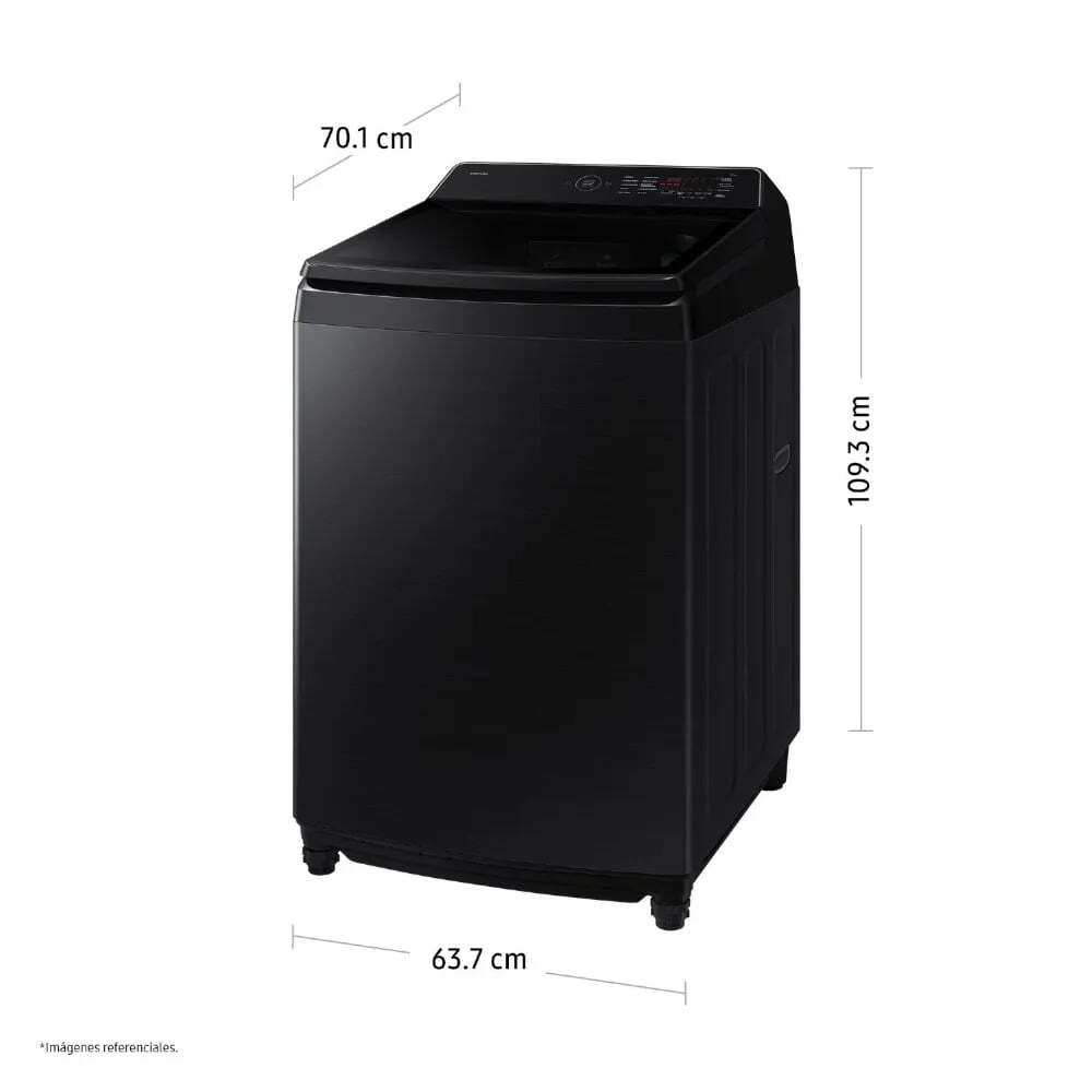 LAVADORA SAMSUNG AI WASH ECOBUBBLE 19KG NEGRA WA80F19S8BPE - 2