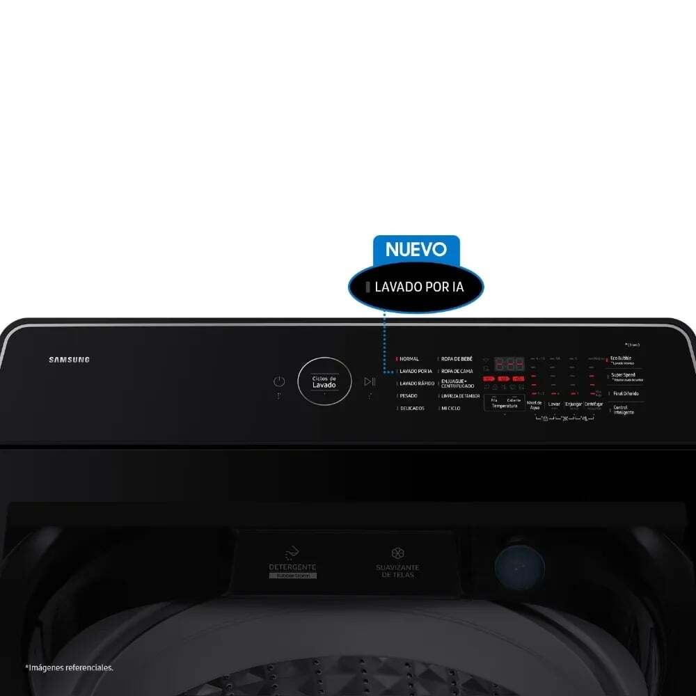 LAVADORA SAMSUNG AI WASH ECOBUBBLE 19KG NEGRA WA80F19S8BPE - 3