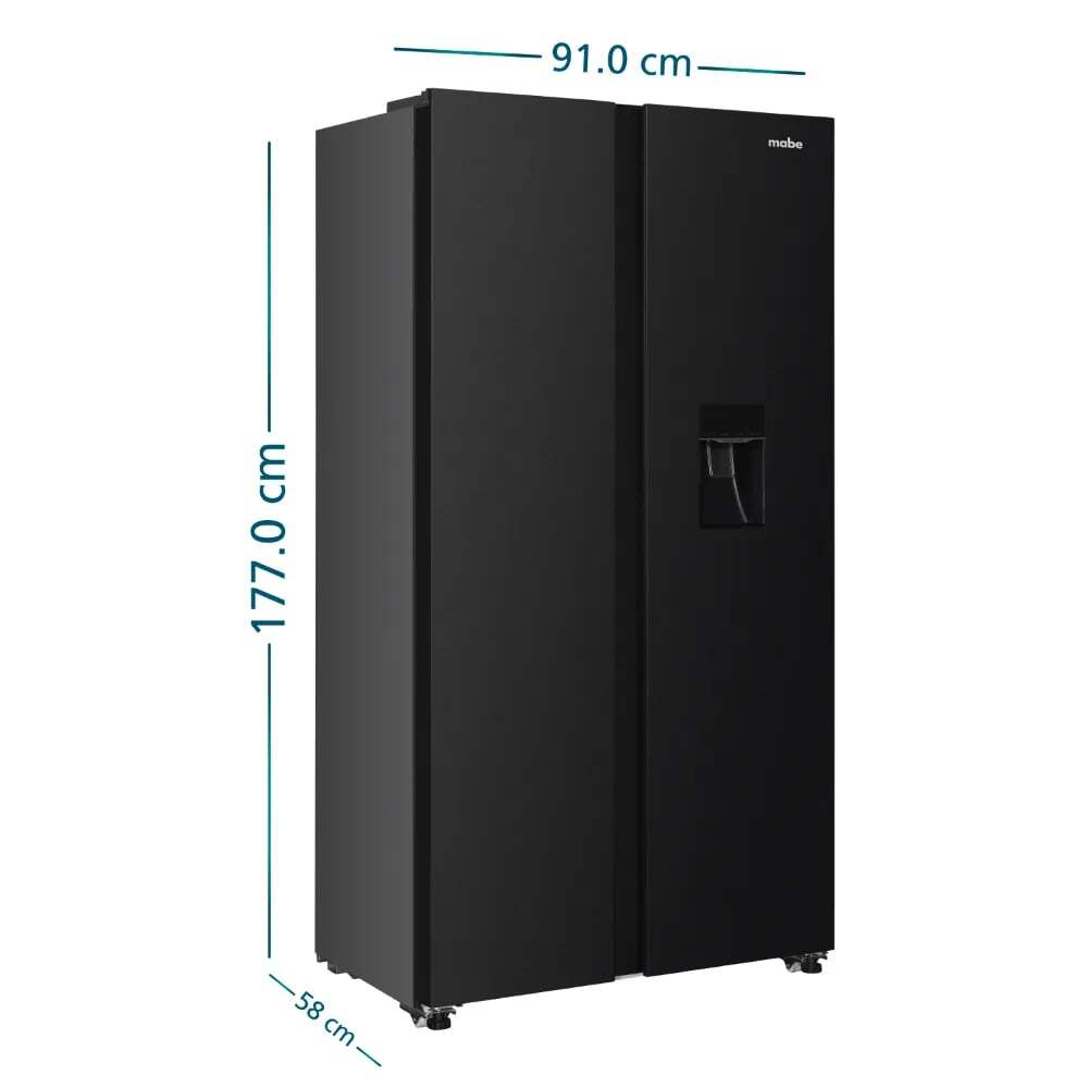 REFRIGERADORA SIDE BY SIDE TECINVERTER 436L BLACK MABE MSD480LMRPS0 - 3