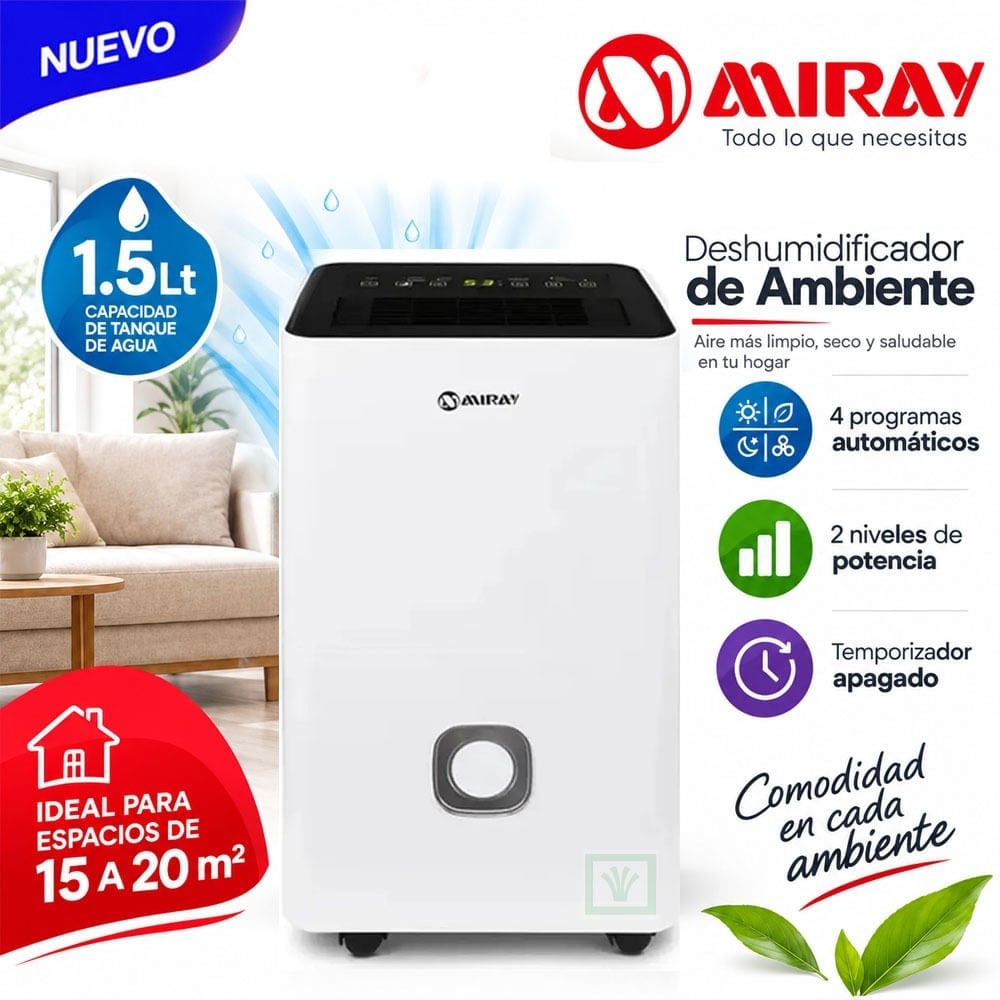 DESHUMEDECEDOR DIGITAL DM-125 1.5L 15 A 20 M2 - 1