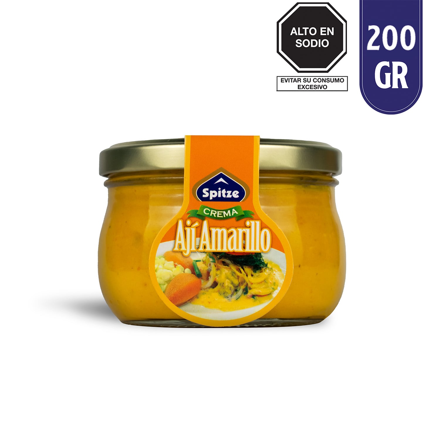 CREMA DE AJÍ AMARILLO CON HAUCATAY SPITZE 200G - 1