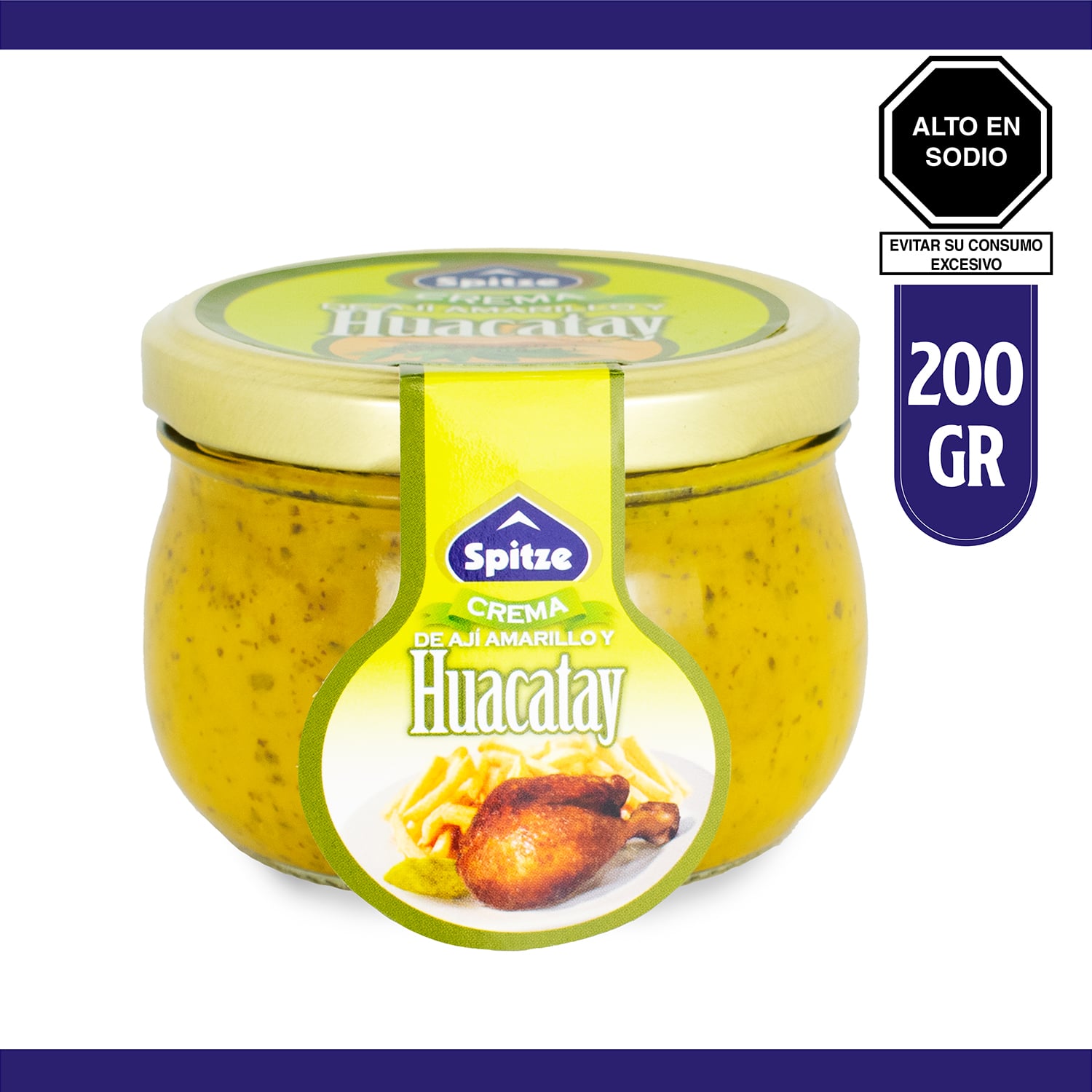 CREMA DE AJÍ AMARILLO CON HAUCATAY SPITZE 200G - 2