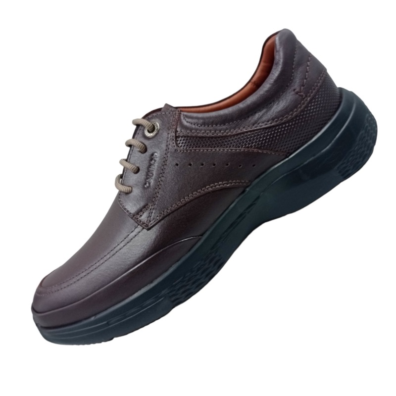 ZAPATOS CASUALES HOMBRE CALIMOD CUERO CAFÉ URBANO - 2
