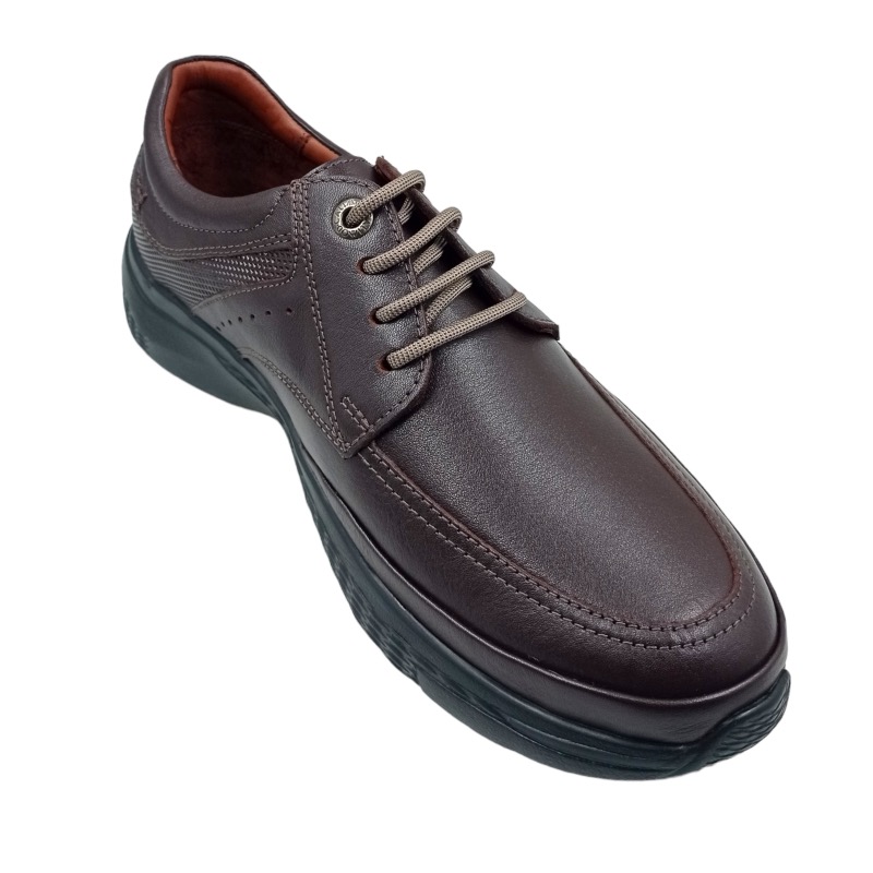 ZAPATOS CASUALES HOMBRE CALIMOD CUERO CAFÉ URBANO - 3