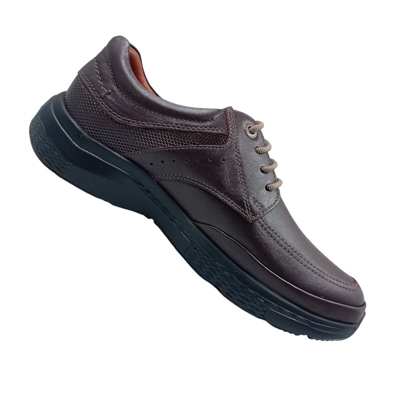 ZAPATOS CASUALES HOMBRE CALIMOD CUERO CAFÉ URBANO - 4