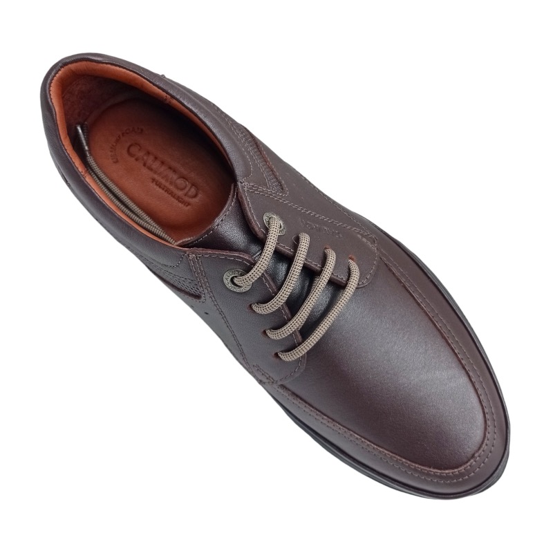 ZAPATOS CASUALES HOMBRE CALIMOD CUERO CAFÉ URBANO - 5