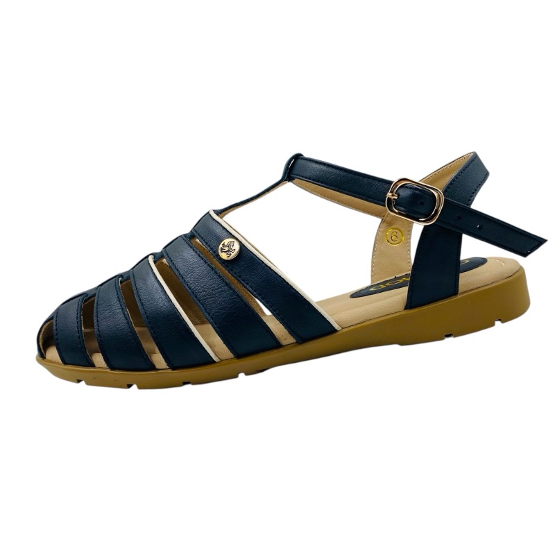 SANDALIAS MUJER CALIMOD FEMM CUERO NEGRO - 2