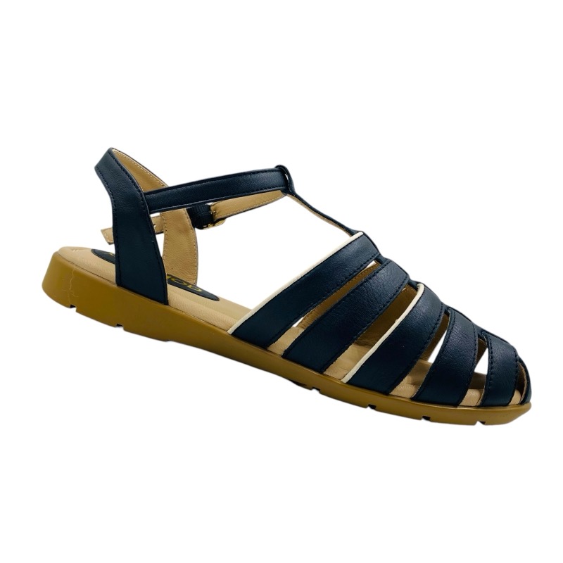SANDALIAS MUJER CALIMOD FEMM CUERO NEGRO - 4