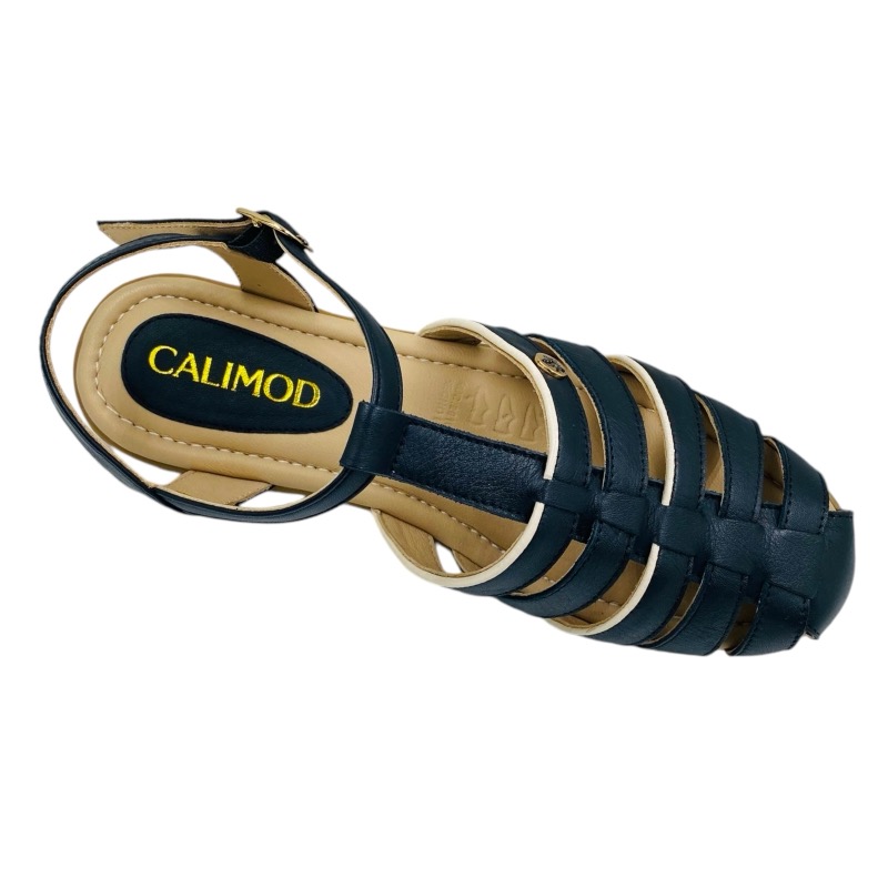 SANDALIAS MUJER CALIMOD FEMM CUERO NEGRO - 5