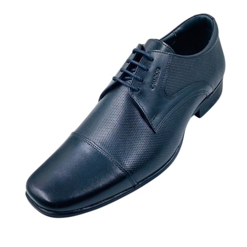 ZAPATOS DE VESTIR HOMBRE CALIMOD CUERO NEGRO MATE I90 - 1