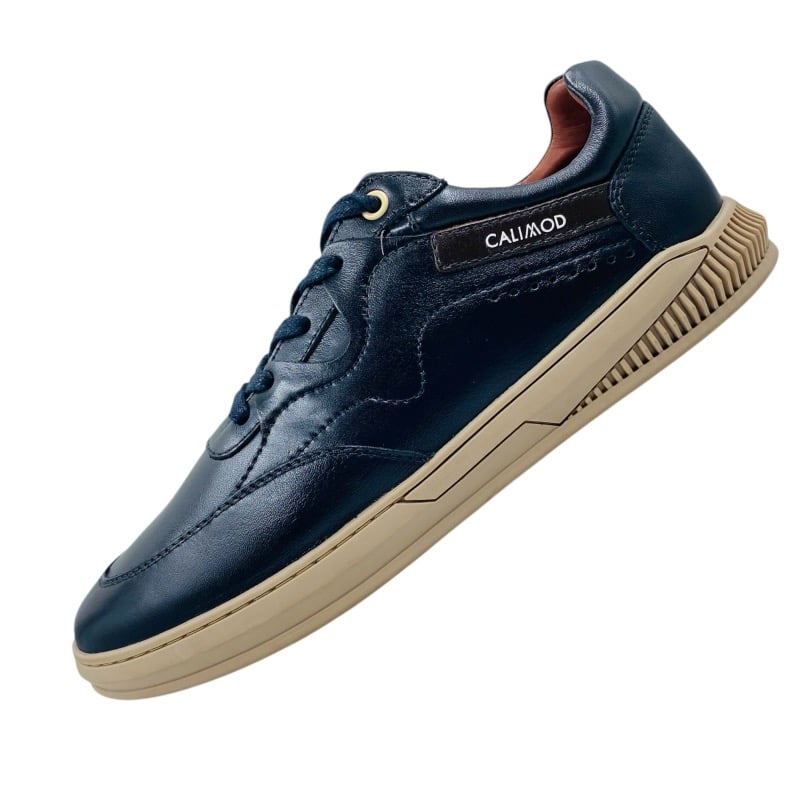 ZAPATOS CASUALES URBANOS HOMBRE CALIMOD CUERO NEGRO - 2