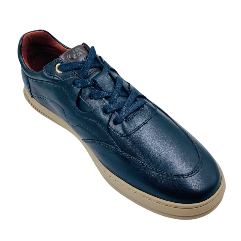 ZAPATOS CASUALES URBANOS HOMBRE CALIMOD CUERO NEGRO - 3