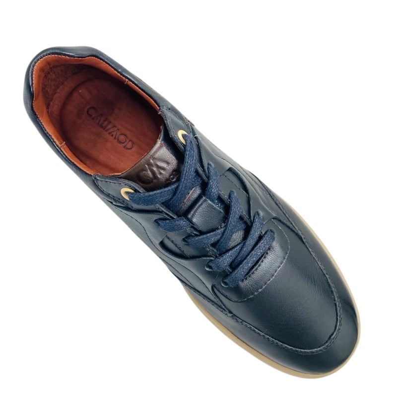 ZAPATOS CASUALES URBANOS HOMBRE CALIMOD CUERO NEGRO - 5