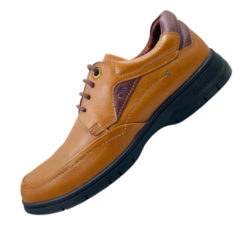 ZAPATOS CASUALES URBANOS HOMBRE CALIMOD CUERO CAMEL 360 - 2