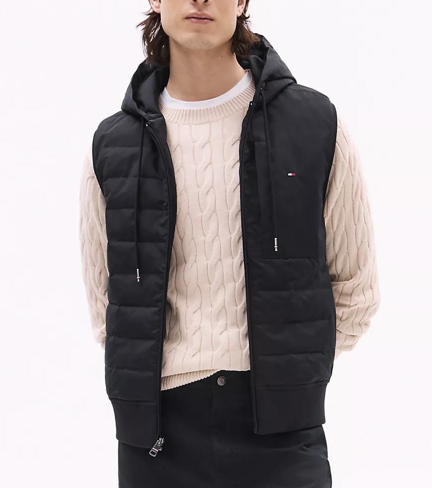 TOMMY HILFIGER 
CHALECO ACOLCHADO CON CAPUCHA Y CREMALLERA - 1