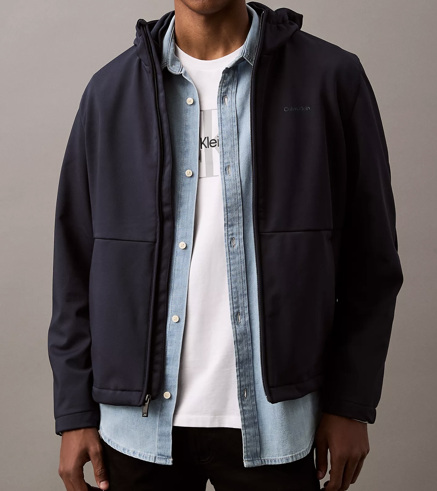 CALVIN KLEIN CHAQUETA SOFT SHELL FORRADA - 1