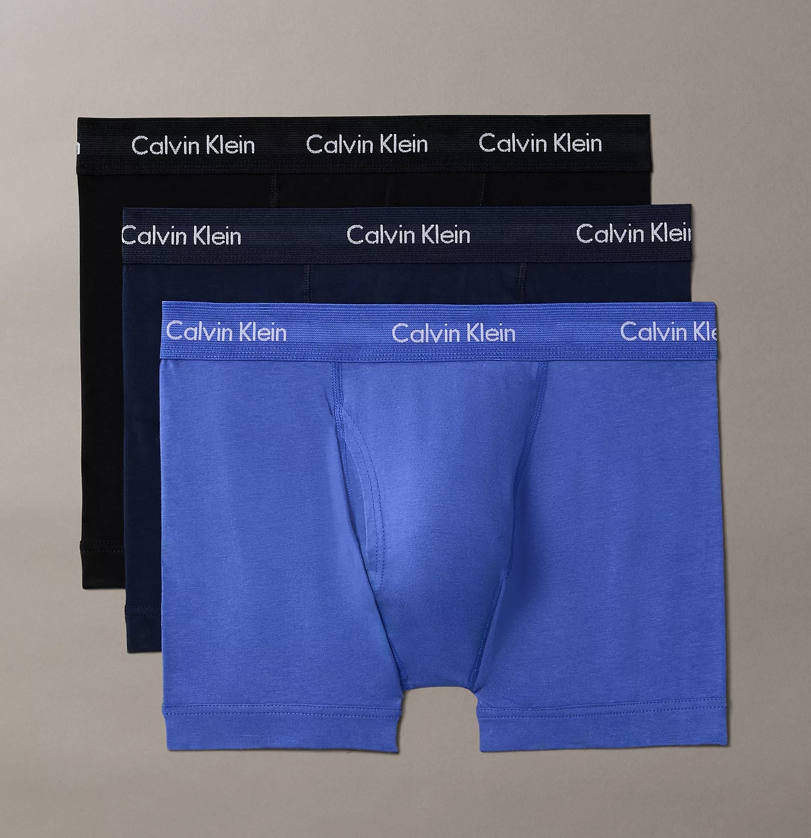 CALVIN KLEIN BAÚL DE ALGODÓN ELÁSTICO, PAQUETE DE 3 - 1