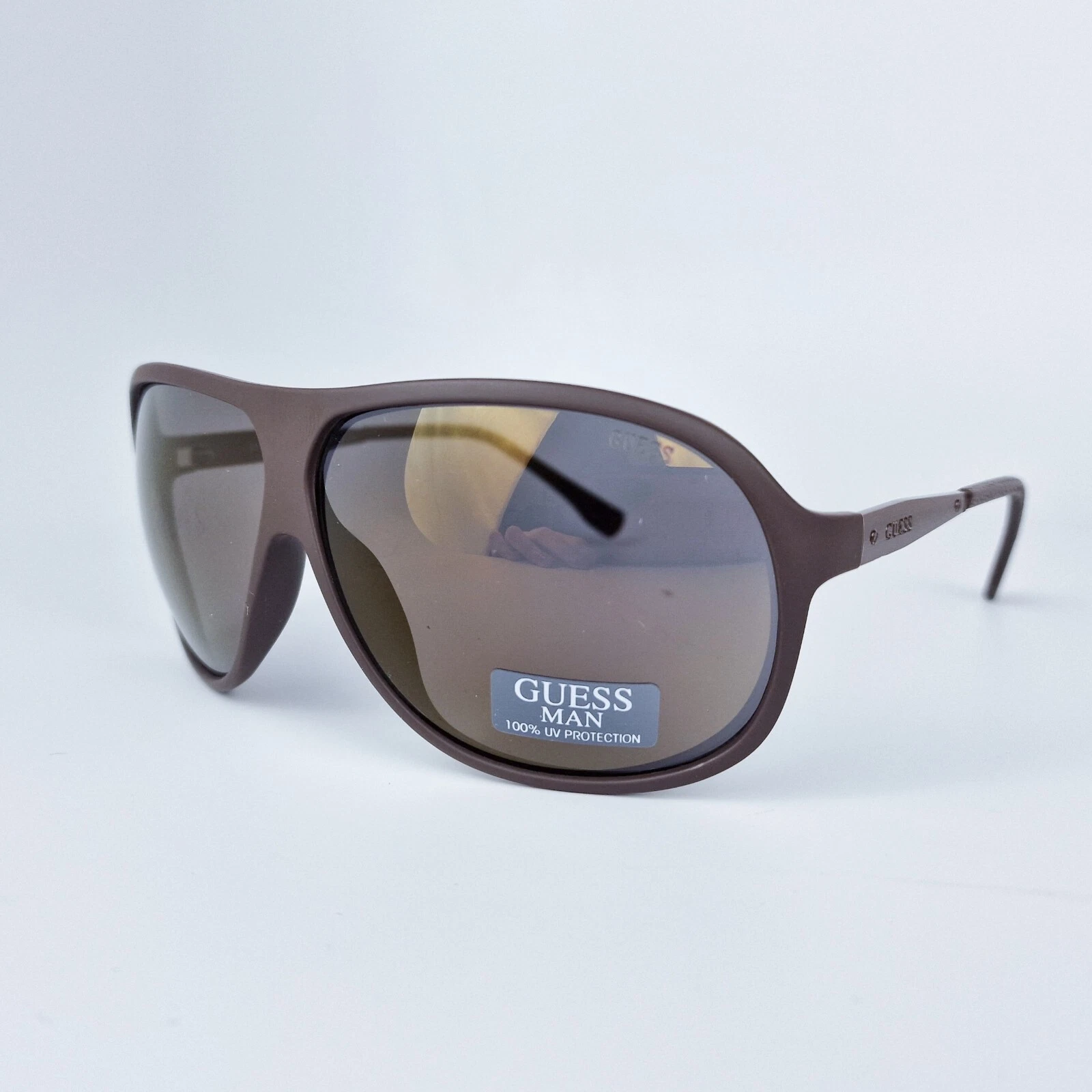 GUESS PARA HOMBRE GU6828-MBRN-6F, MONTURA MARRÓN, PROTECCIÓN UV 100%, - 1