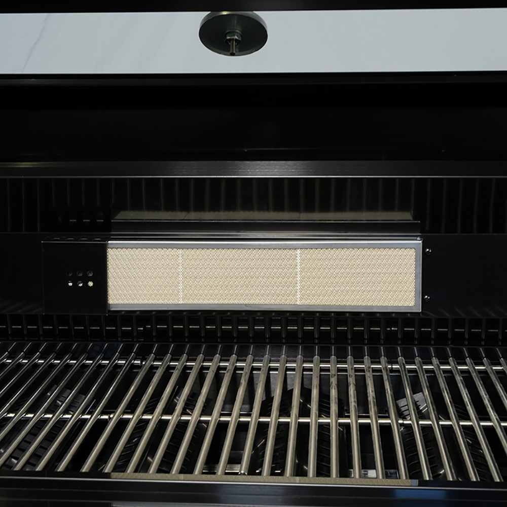 PARRILLA A GAS HIGRILL PRESTIGE SS BPI-F611 NEGRO MULTICOCCION 8 QUEMADORES CON QUEMADOR INFRARROJO Y GABINETE BAJO - 3