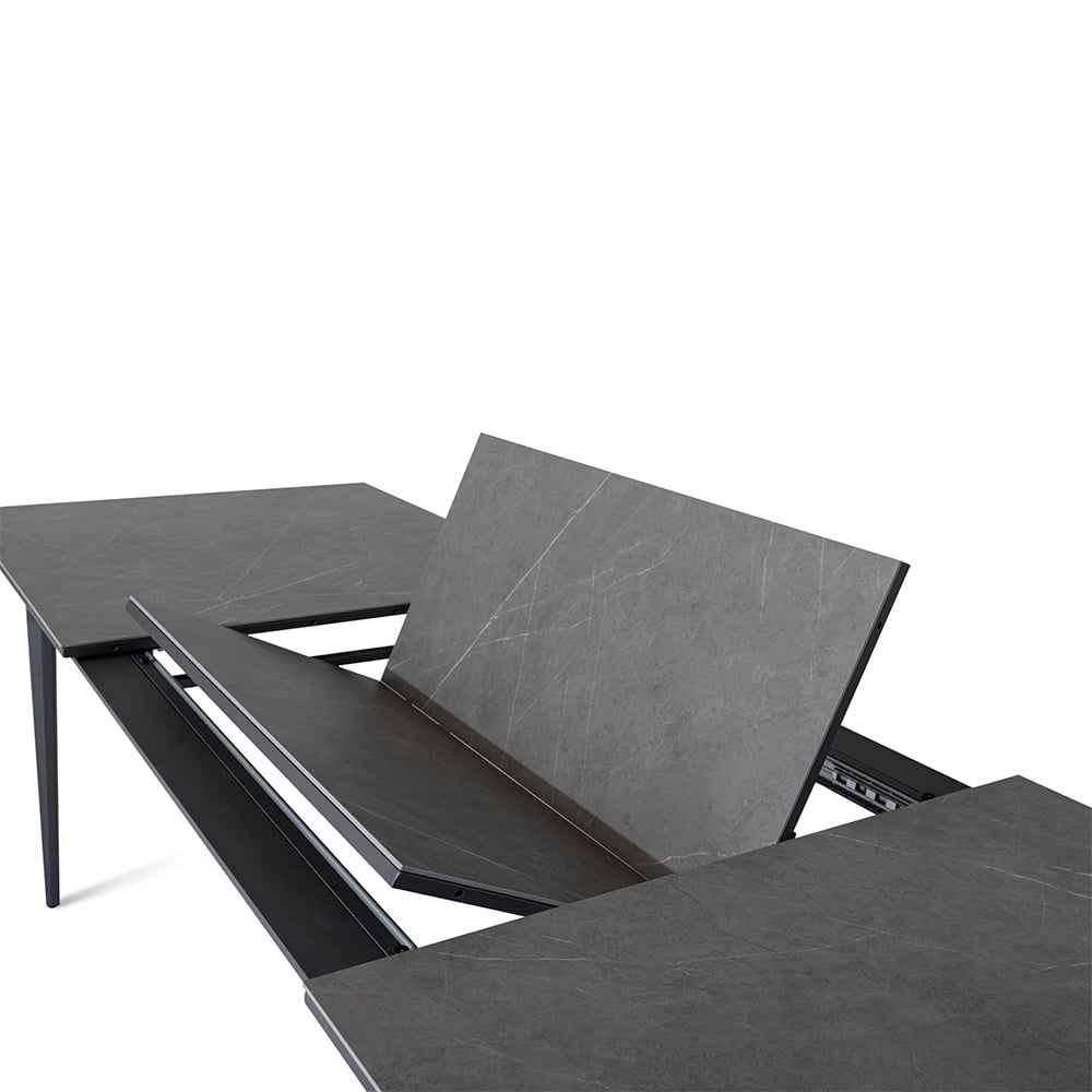 MESA EXTENSIBLE PARA COMEDOR DE TERRAZA PIEDRA SINTERIZADA PARA 6 A 10 PERSONAS - HILIVING - 2