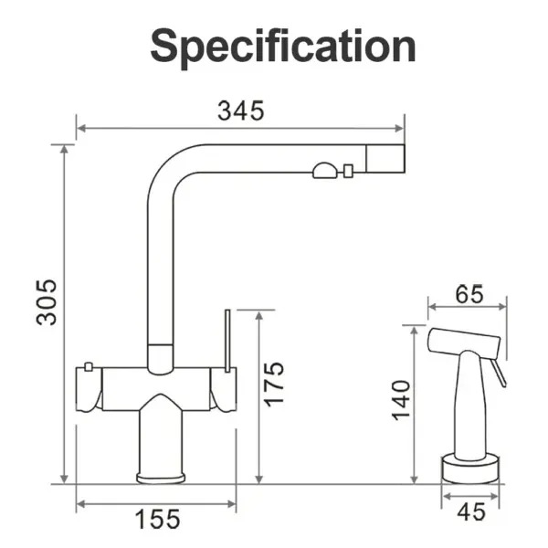 LAVADERO MULTIFUNCIONAL DE LUJO Y GRIFERÍA DUAL DE ACERO INOXIDABLE 304 CON DISEÑO ESCALONADO Y CUBETA PARA RESIDUOS 7 FUNCIONES - 8