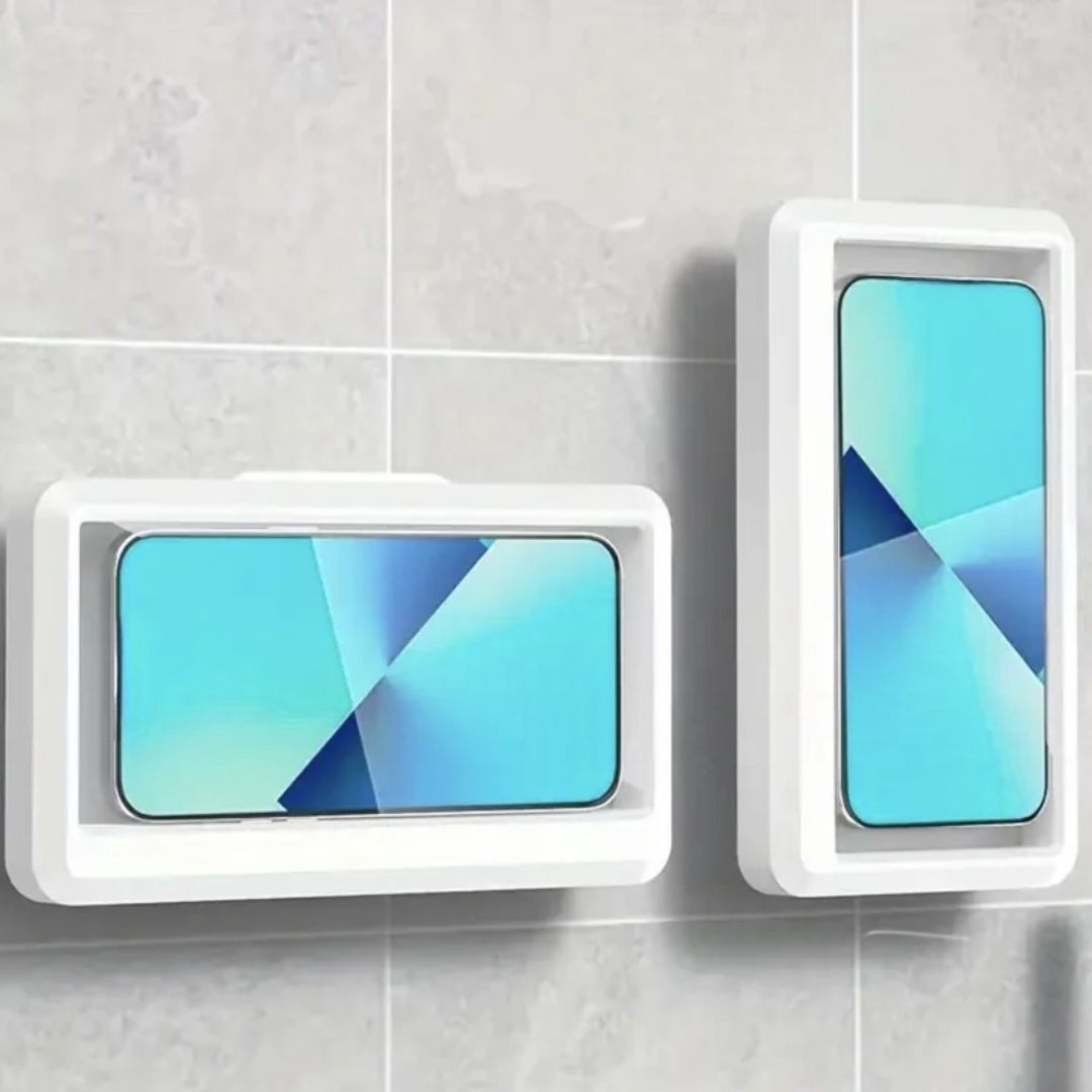PROTECTOR IMPERMEABLE PARA CELULAR MONTADO EN BAÑO O DUCHA - 1