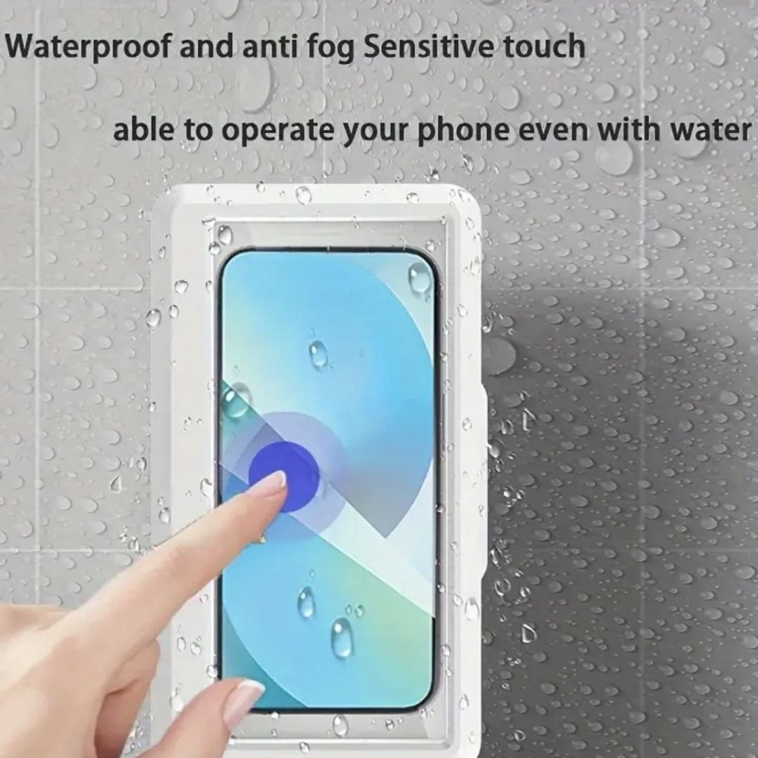 PROTECTOR IMPERMEABLE PARA CELULAR MONTADO EN BAÑO O DUCHA - 3