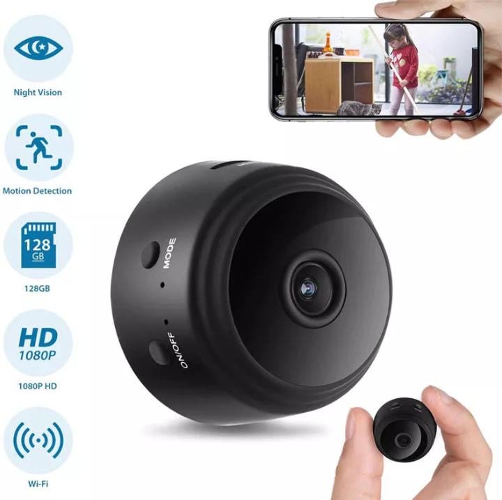 MINI CÁMARA DE VIGILANCIA SUPERIOR A9, HD, INALÁMBRICA, 1080 - 1
