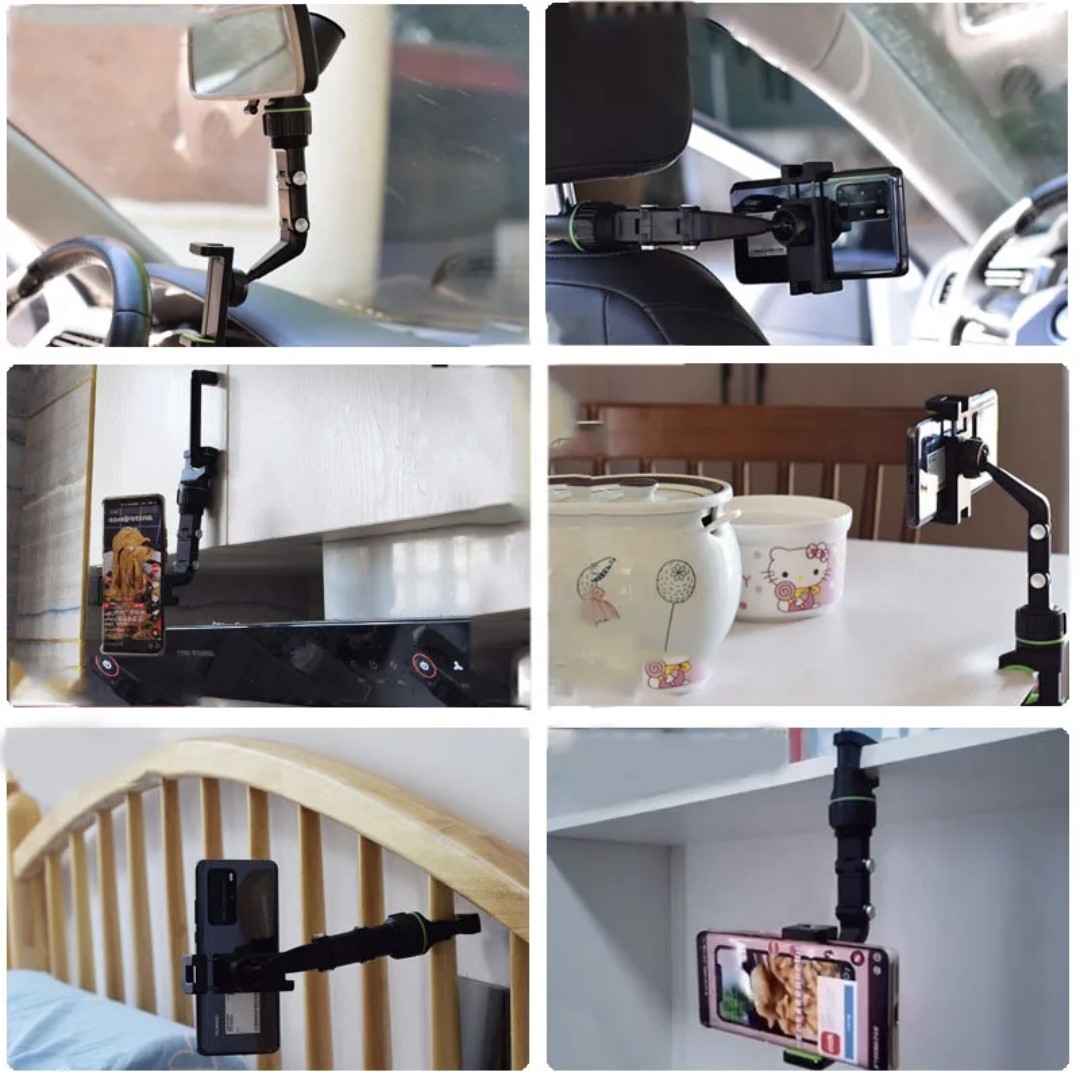 SOPORTE DE CELULAR PARA AUTO MULTIFUNCIONAL CON ROTACIÓN DE 360° - 5