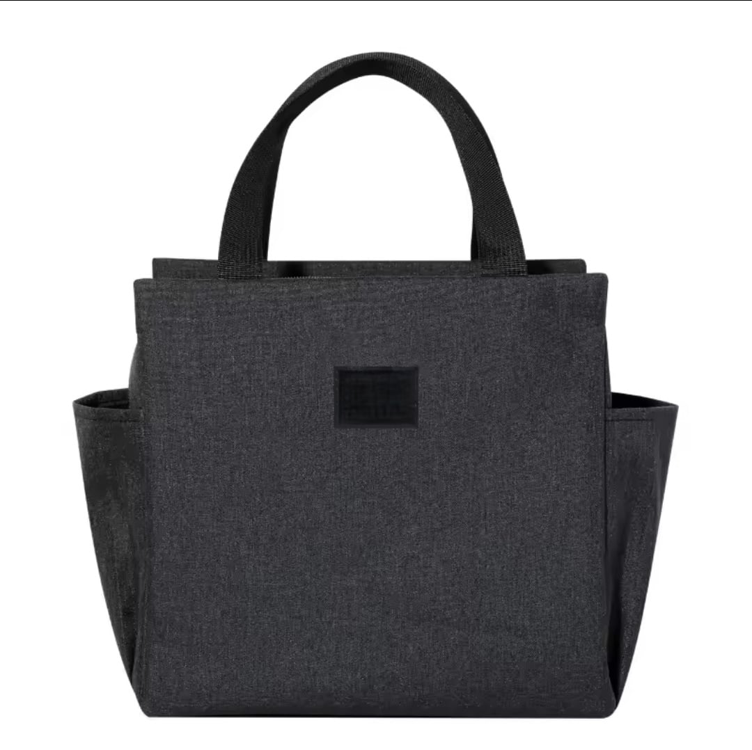 LONCHERA NEGRO BOLSO TÉRMICO MULTIFUNCIÓN GRAN CAPACIDAD - 1