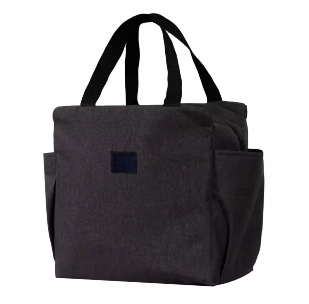 LONCHERA NEGRO BOLSO TÉRMICO MULTIFUNCIÓN GRAN CAPACIDAD - 2