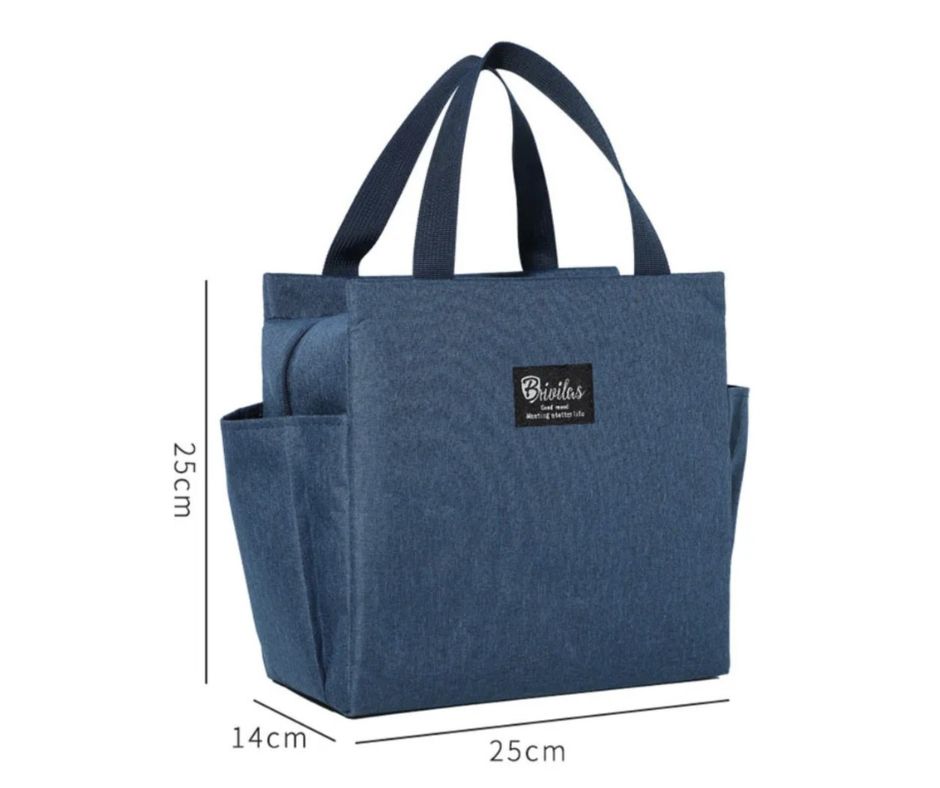 LONCHERA NEGRO BOLSO TÉRMICO MULTIFUNCIÓN GRAN CAPACIDAD - 5