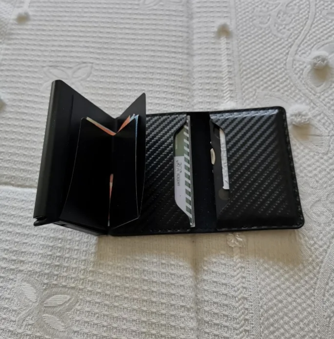 BILLETERA SMART BILLETERA INTELIGENTE TARJETERO ANTI RFID - 7