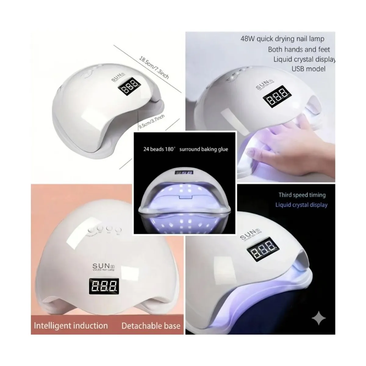 SECADOR ENDURECEDOR DE UÑAS LED PROFESIONAL - 8
