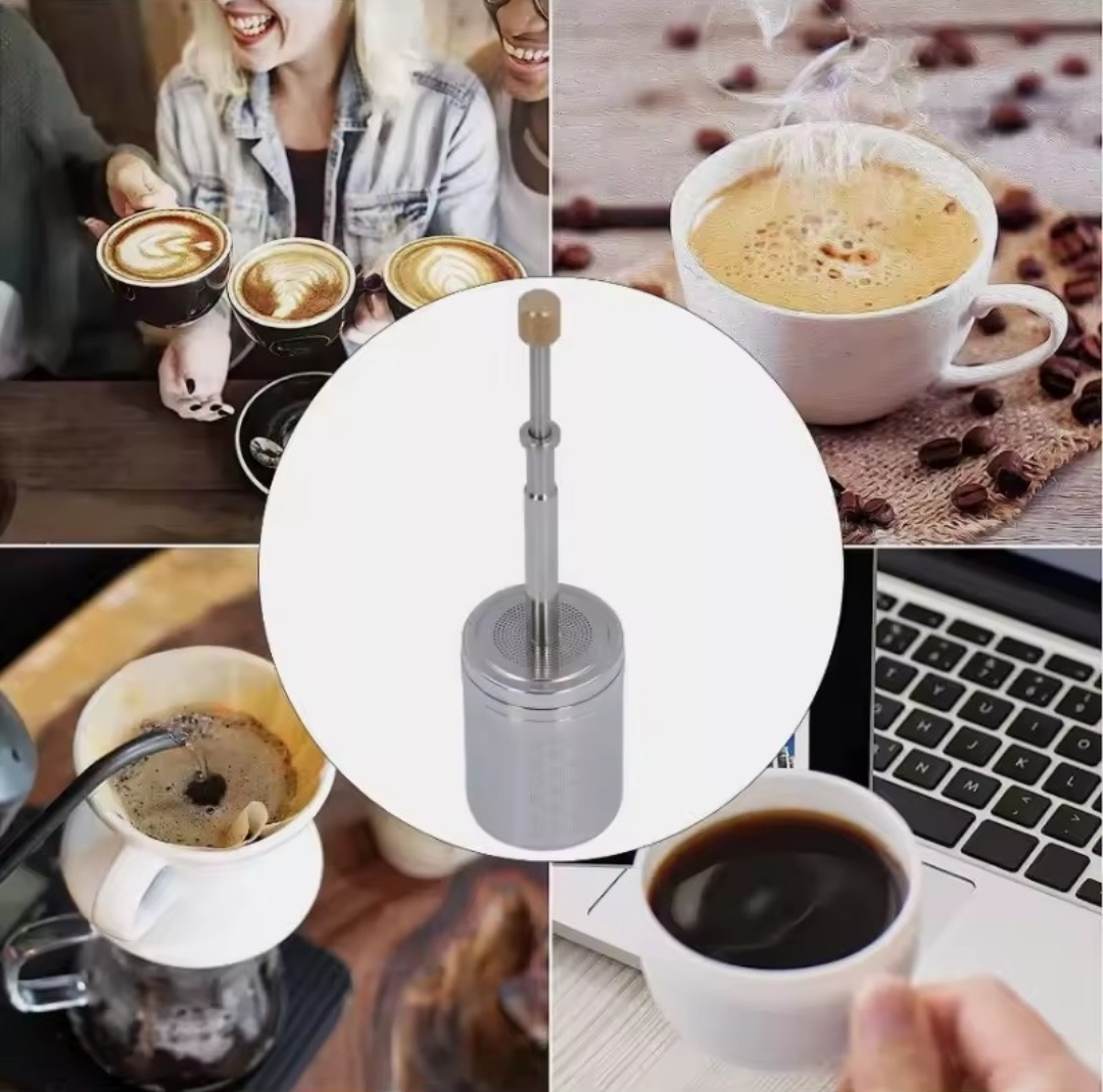 INFUSOR DE TÉ Y CAFÉ TIPO PRENSA / MEZCLADOR DE LIBERACIÓN RÁPIDA - 6