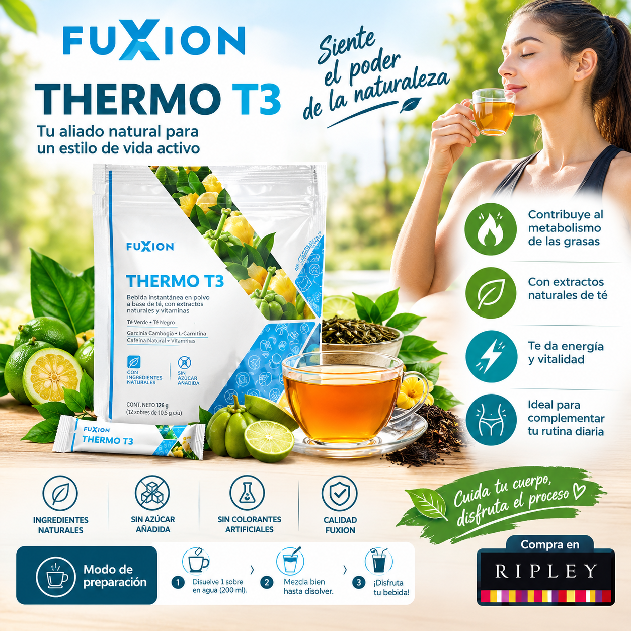 SUPLEMENTO FUXION THERMO T3 REDUCE DE PESO EFECTIVAMENTE - 2