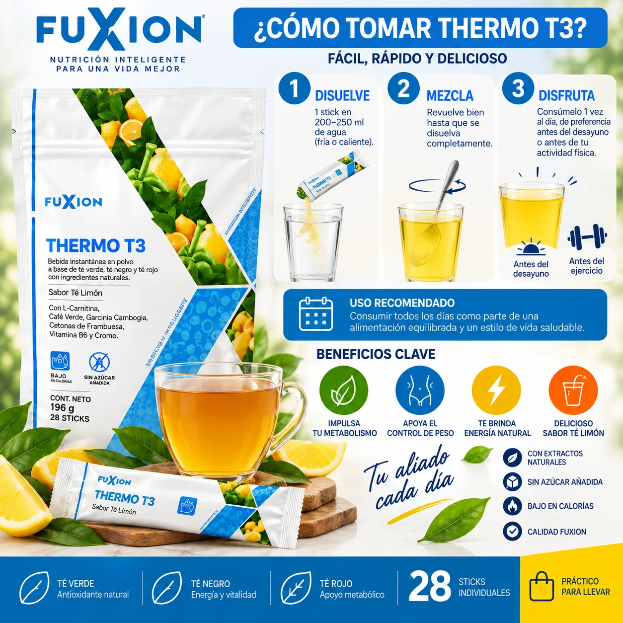 SUPLEMENTO FUXION THERMO T3 REDUCE DE PESO EFECTIVAMENTE - 6