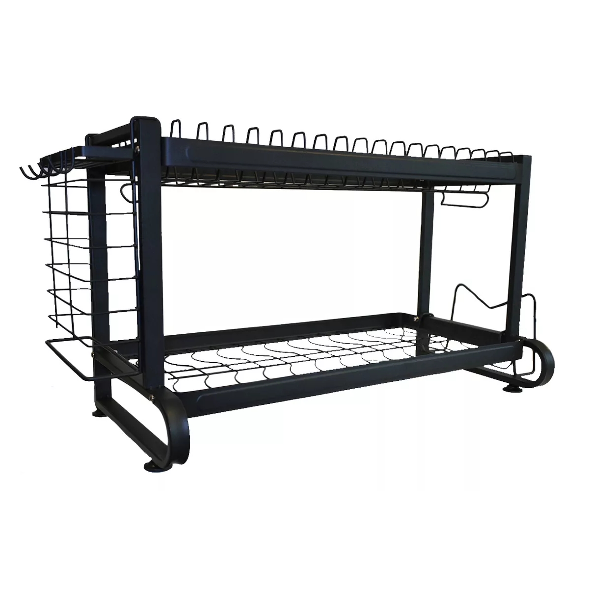 ESCURRIDOR OEM NEGRO SECADOR PLATOS COCINA 2 NIVELES - 2
