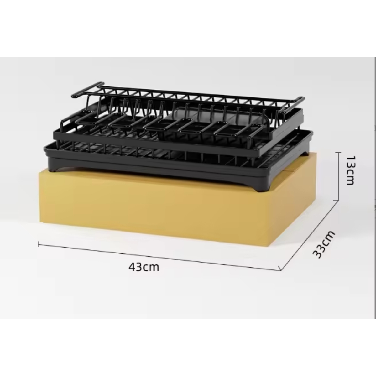 ESCURRIDOR OEM NEGRO SECADOR PLATOS COCINA 2 NIVELES - 3