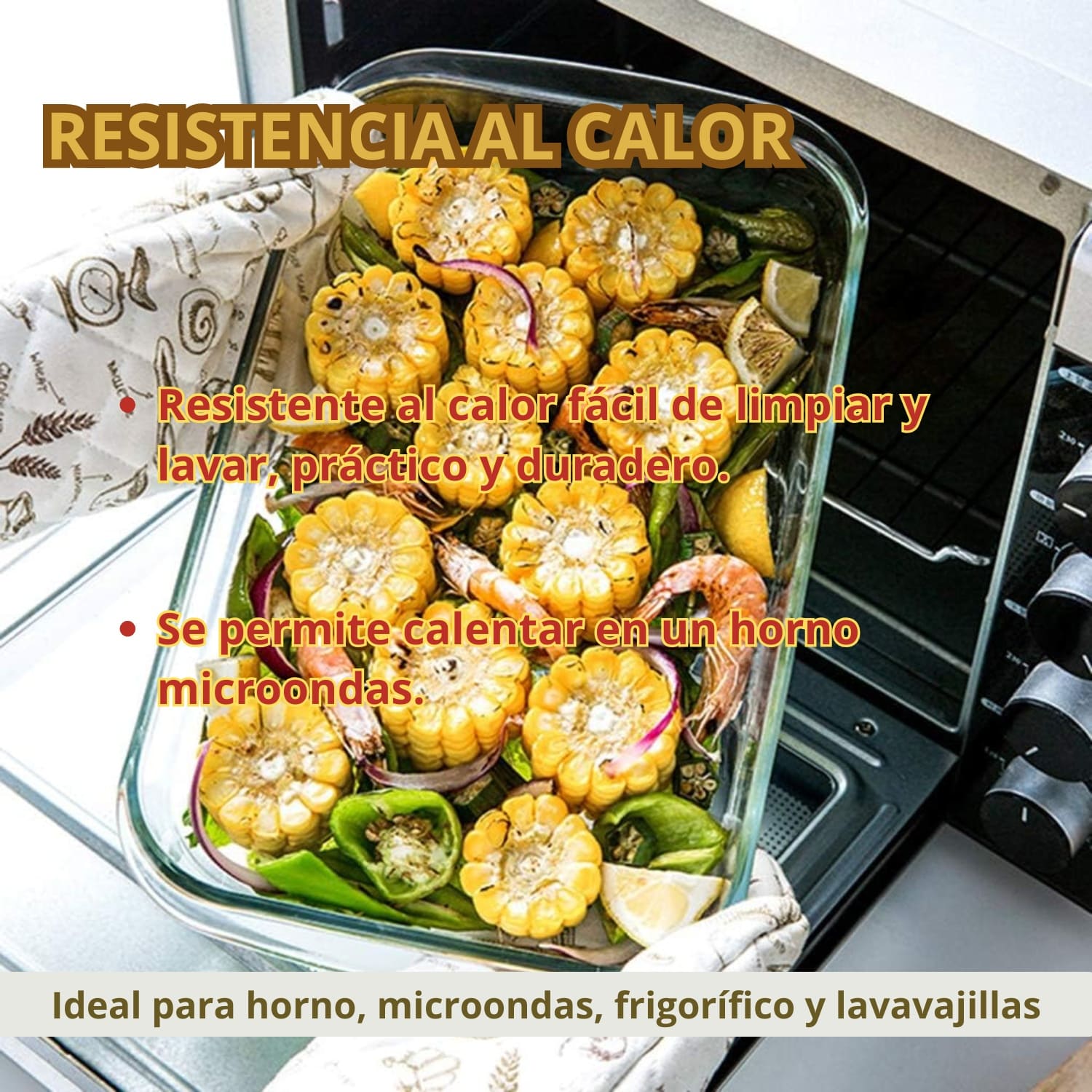 FUENTE BANDEJA PARA HORNO DE VIDRIO TEMPLADO 1.6L - 4