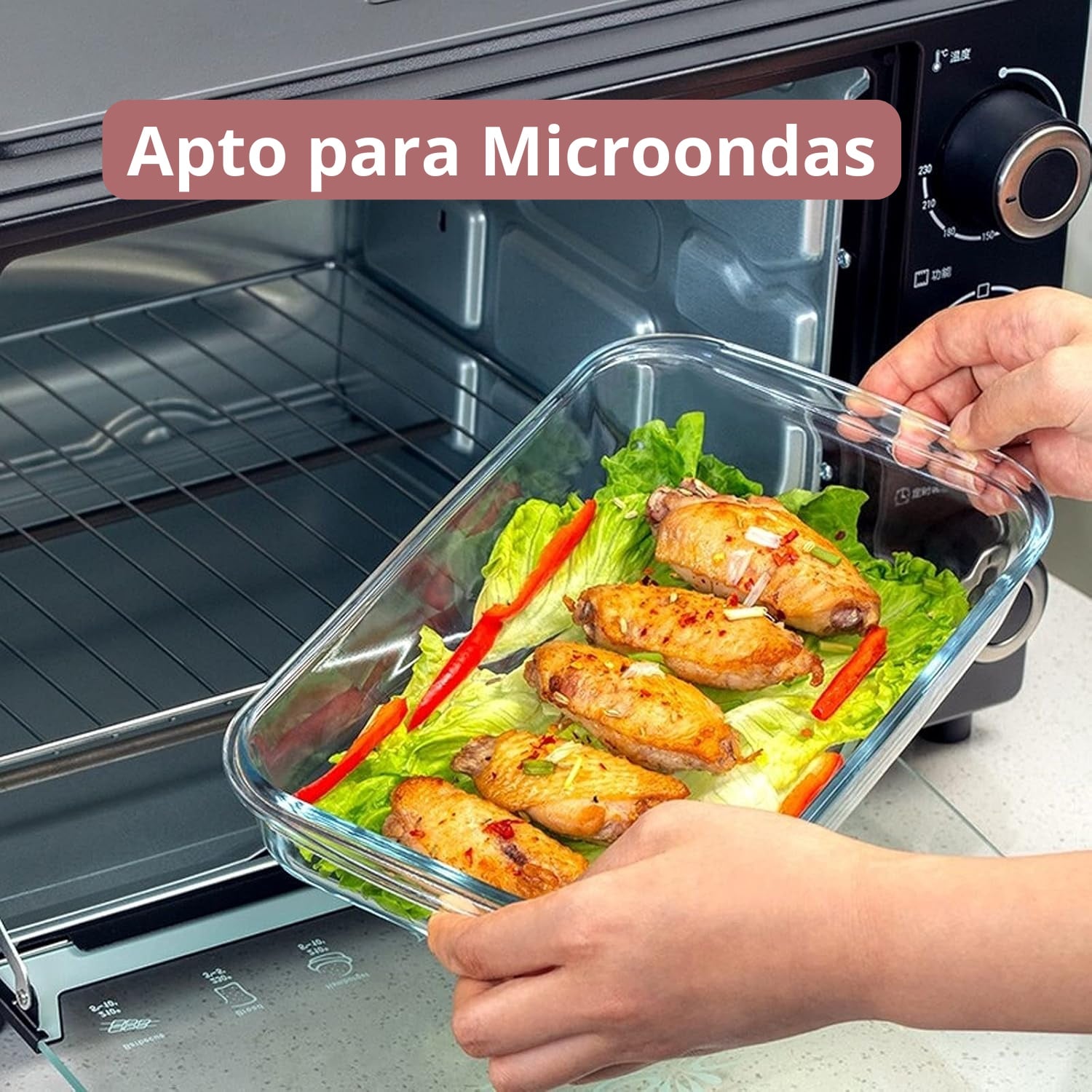 FUENTE BANDEJA PARA HORNO DE VIDRIO TEMPLADO 1.6L - 5