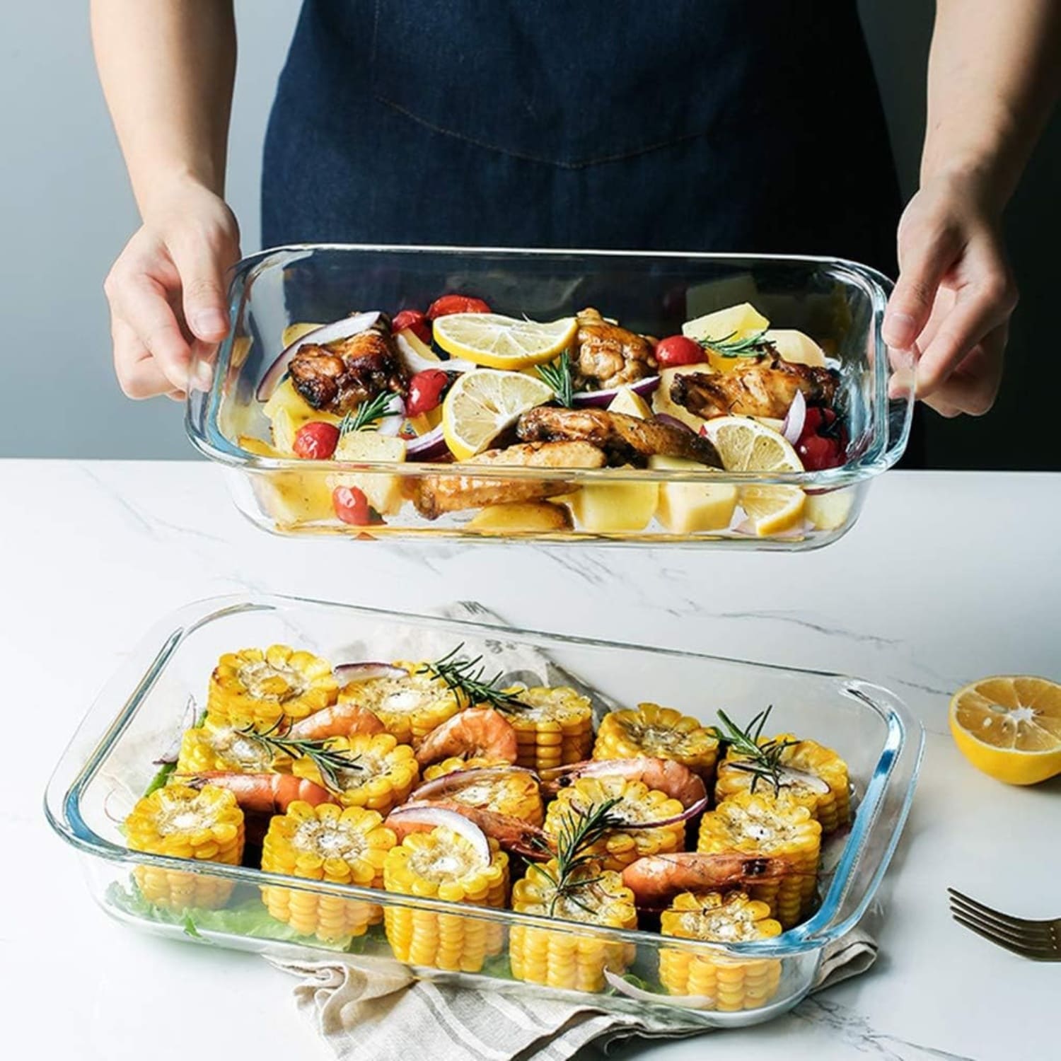 FUENTE BANDEJA PARA HORNO DE VIDRIO TEMPLADO 1.6L - 6