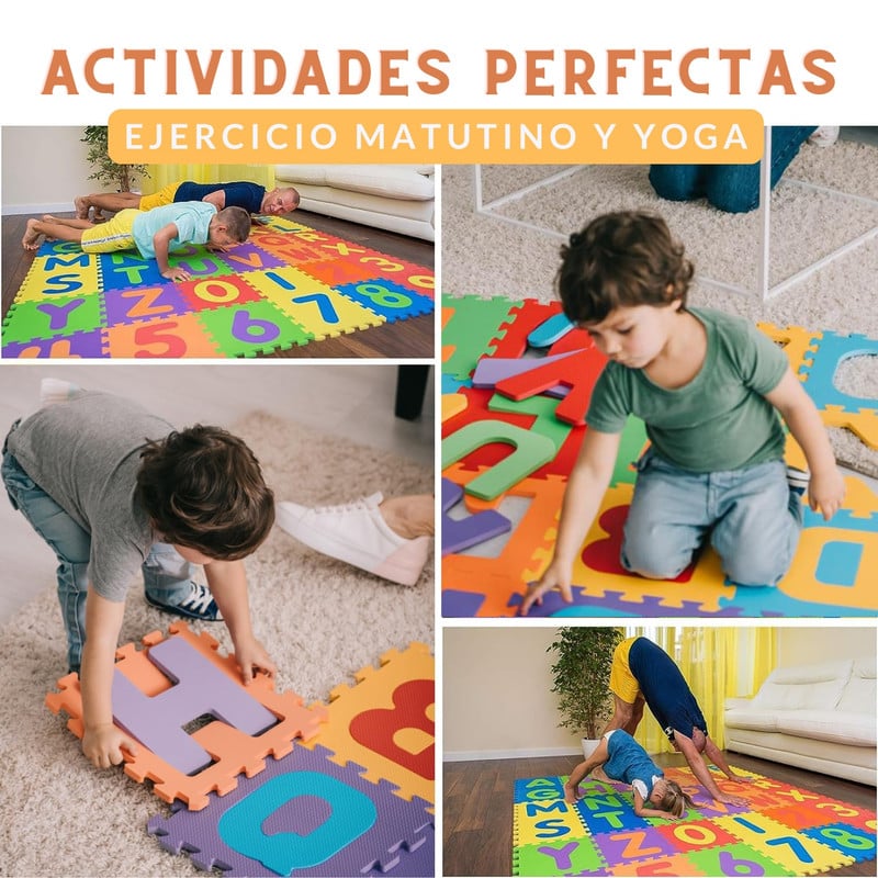PISOS ALFOMBRA DE GOMA EVA ANTIGOLPES PARA NIÑOS Y BEBÉS 10 PZAS - 3