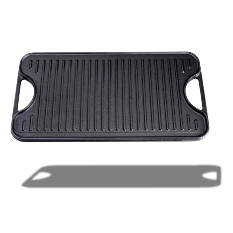 PARRILLA REVERSIBLE DE HIERRO FUNDIDO 47X25 CM - VICTORIA - 1
