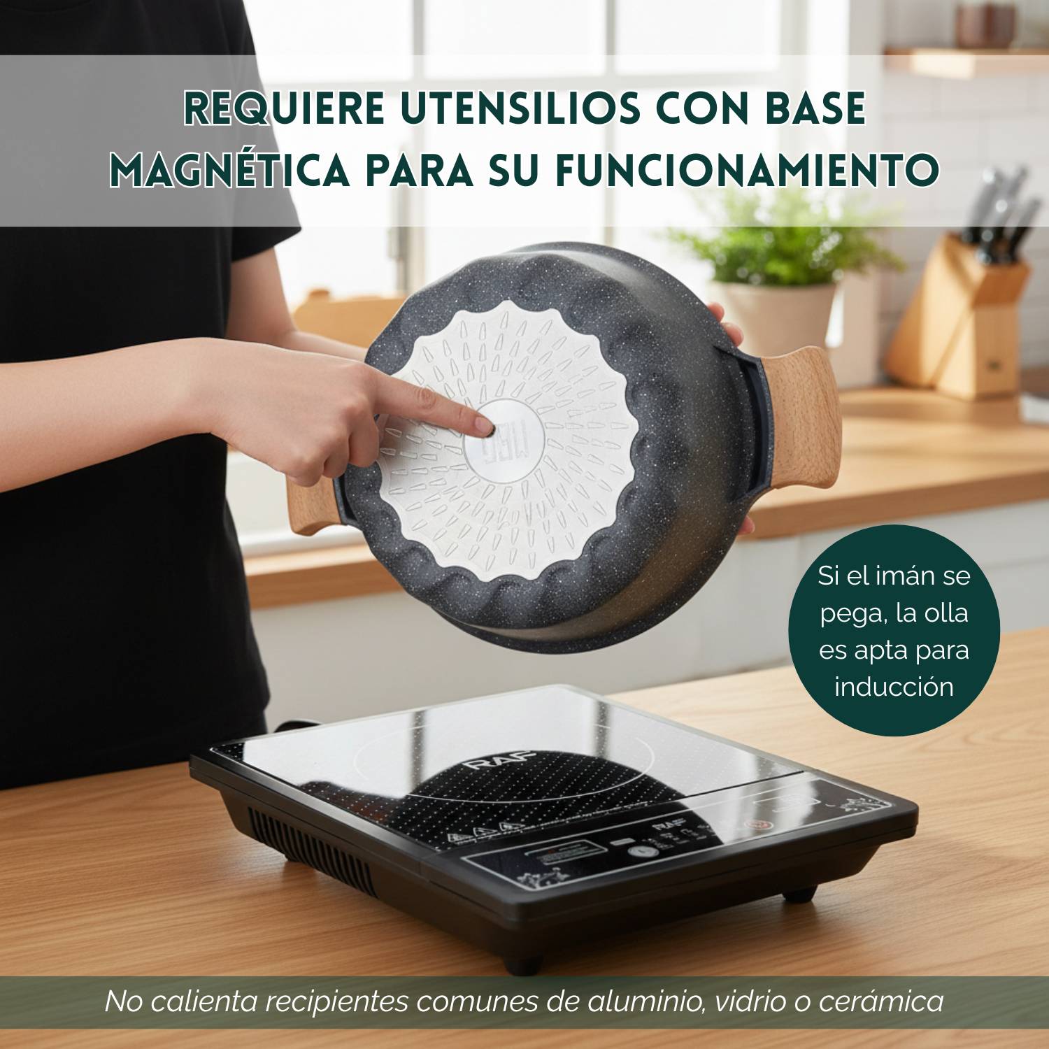 COCINA DE INDUCCIÓN 2000W – RÁPIDA Y SEGURA - 8