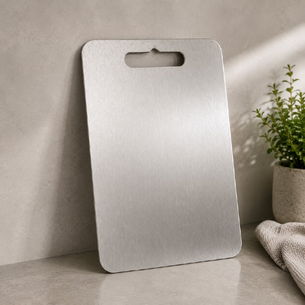 TABLA DE PICAR INOXIDABLE 34×23 CM – CALIDAD PROFESIONAL - 1